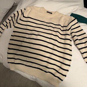 Brandy striped sweater (one size fits all)